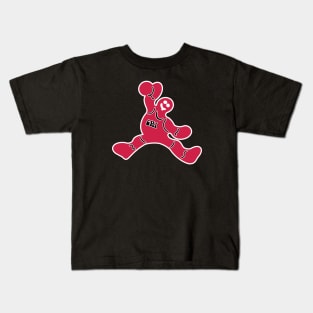 Jumping Chicago Bulls Gingerbread Man Kids T-Shirt